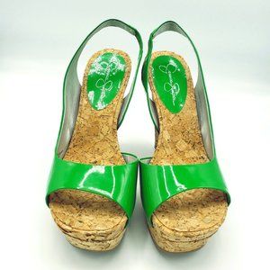 Funky, Sexy, Cool. Glamourous Green Platforms